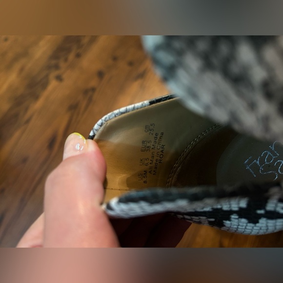 Franco Sarto Snakeskin Heeled Boots - Picture 7 of 8